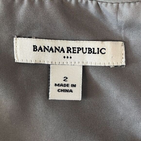 Banana Republic Satin Stud Belted Dress sz 2 - Picture 8 of 9